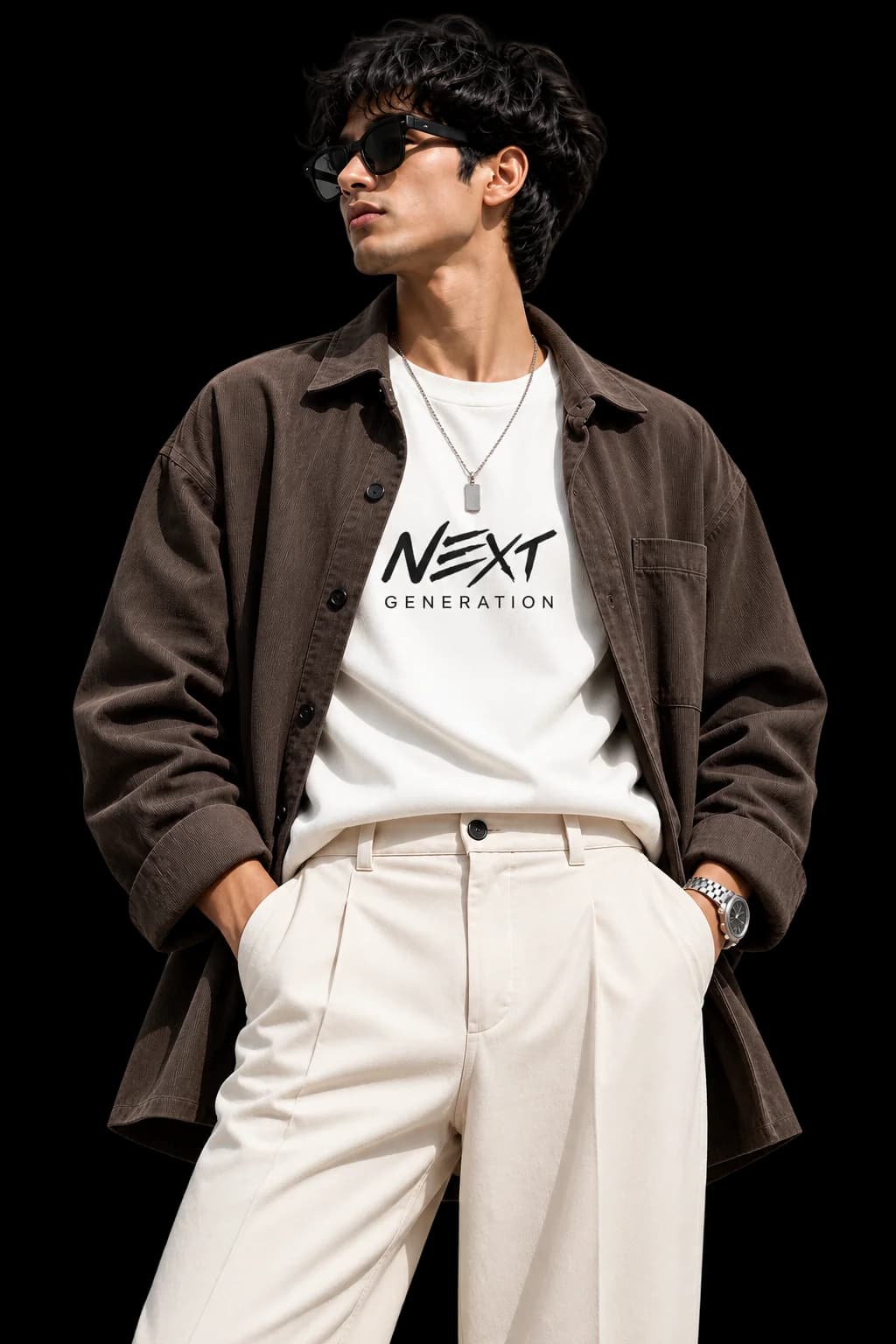 Next Generation model showcasing apparel